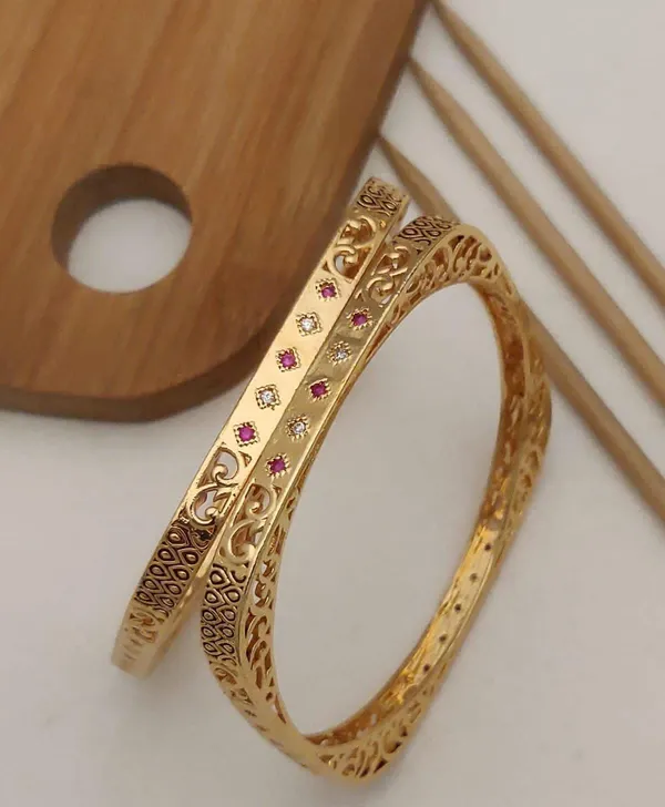 Beautiful_Square_Shape_Bangles_With_AD_Stone_With_Micro_Gold_pack_of_2_Pcs_(_1_pair_)