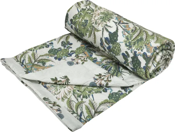 Green_&_White_Super_Soft_Microfiber_Reversible_Quilt_Bed_Cover