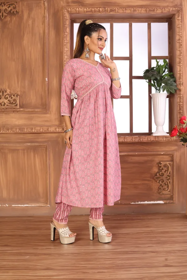 https://d1311wbk6unapo.cloudfront.net/NushopCatalogue/tr:f-webp,w-600,fo-auto/Berrys_Pure_Cambric_Cotton_Pink_Floral_Printed_Gown___Pant_set_KINMOYYL7Q_2024-07-14_2.jpg__Flora Art