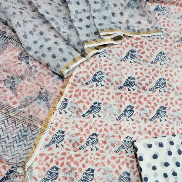 Bird_Hand_Block_Print_Cotton_Suit_Set_With_Kota_Duptta