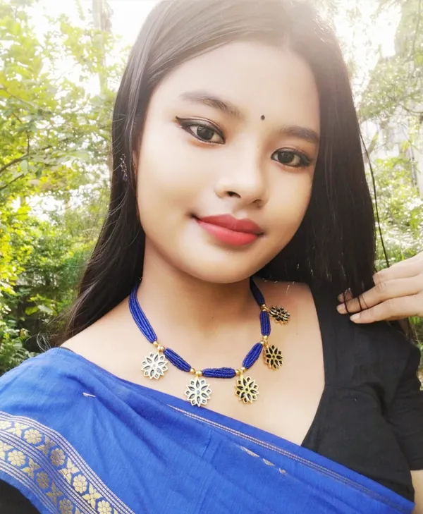 Copper_Based_Assamese_Traditional_Gold-Plated_Blue_Colour_Thuriya_Design_Golpata_Jewellery_Set_For_Women
