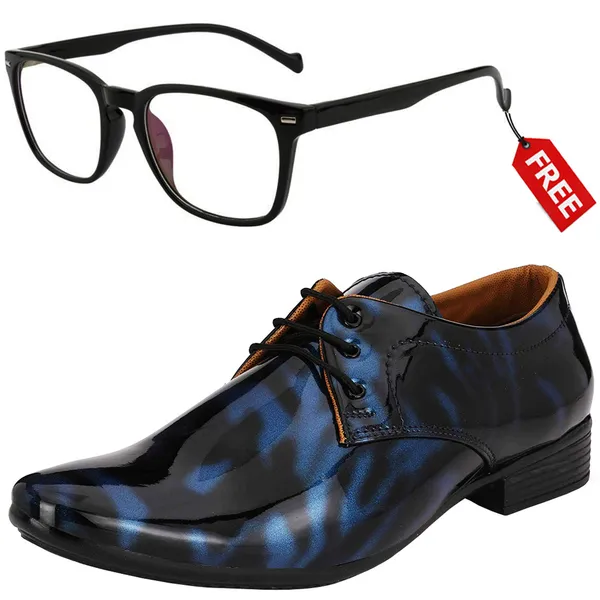 Black_Blue_PU_Premium_Lace-Up_Shoes_With_Free_Sunglasses_For_Men_&_Boys