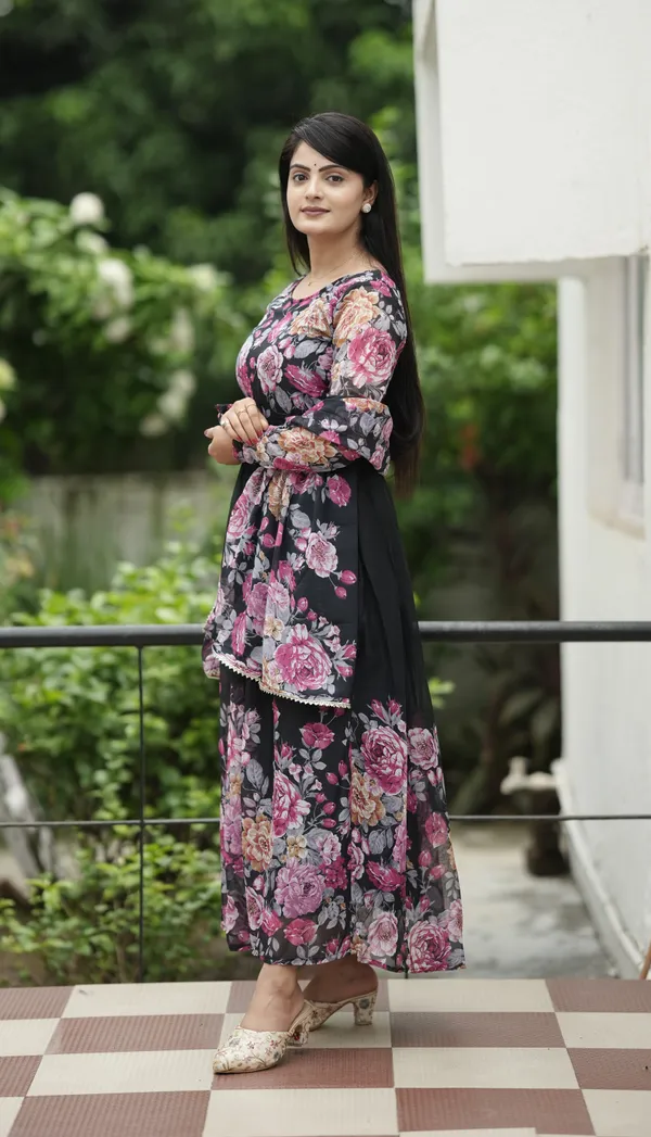 Black_Casual_Georgette_Maxi_Full_Length_Ethnic_Wear_For_Women