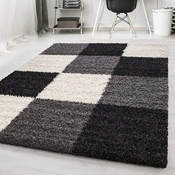 Black_Chess_Box_Design_Non_Shedding_Shaggy_Carpets