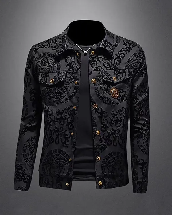 Black_Cotton_Spread_Collar_Full_Sleeve_Polo_Jacket