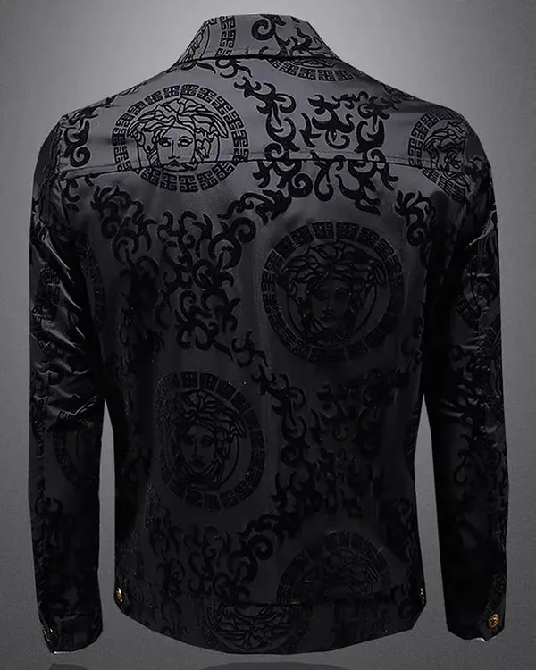 Black_Cotton_Spread_Collar_Full_Sleeve_Polo_Jacket