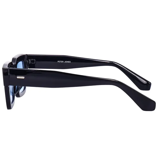 Black_Frame_Blue_Lenses__Large_Square_UV/UB_Protected_Sunglasses_(3688TB)_-_For_Unisex
