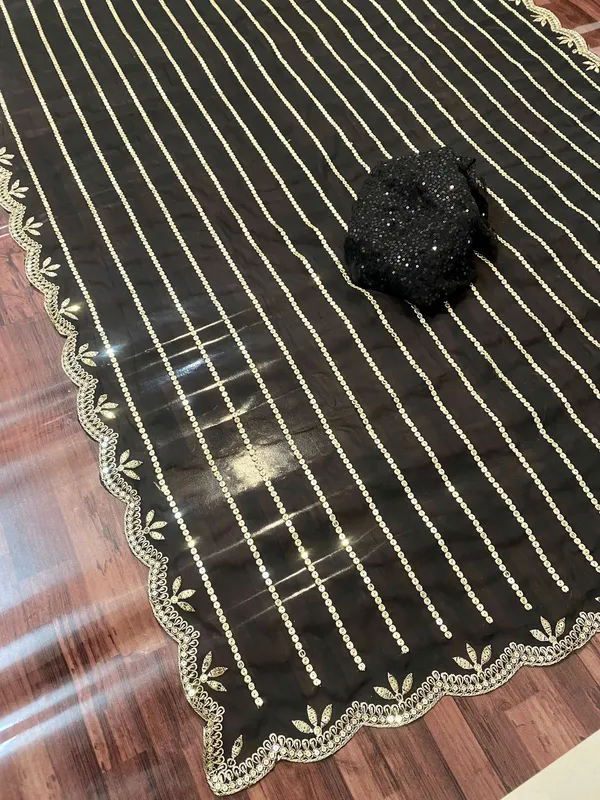 Black_Designer_Georgette_Saree