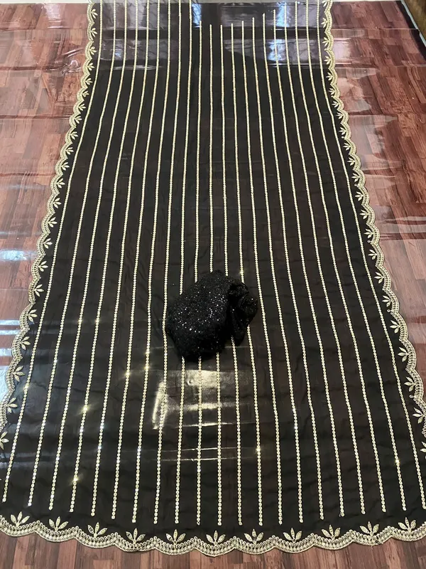 Black_Designer_Georgette_Saree