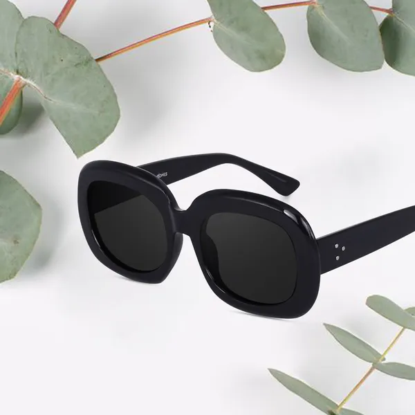 Black_Oversized_Square_UV/UB_Protected_Sunglasses_-_For_Women_(3364B)
