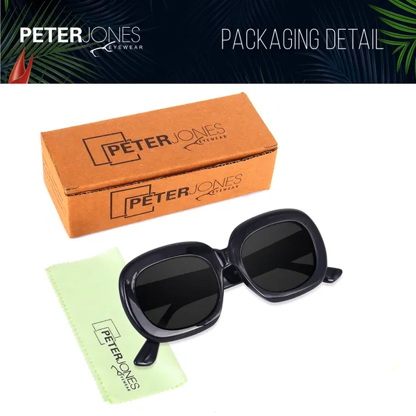 Black_Oversized_Square_UV/UB_Protected_Sunglasses_-_For_Women_(3364B)