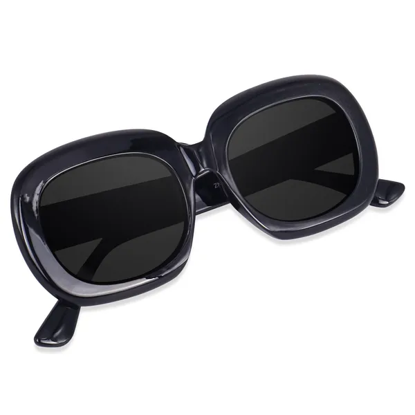 Black_Oversized_Square_UV/UB_Protected_Sunglasses_-_For_Women_(3364B)