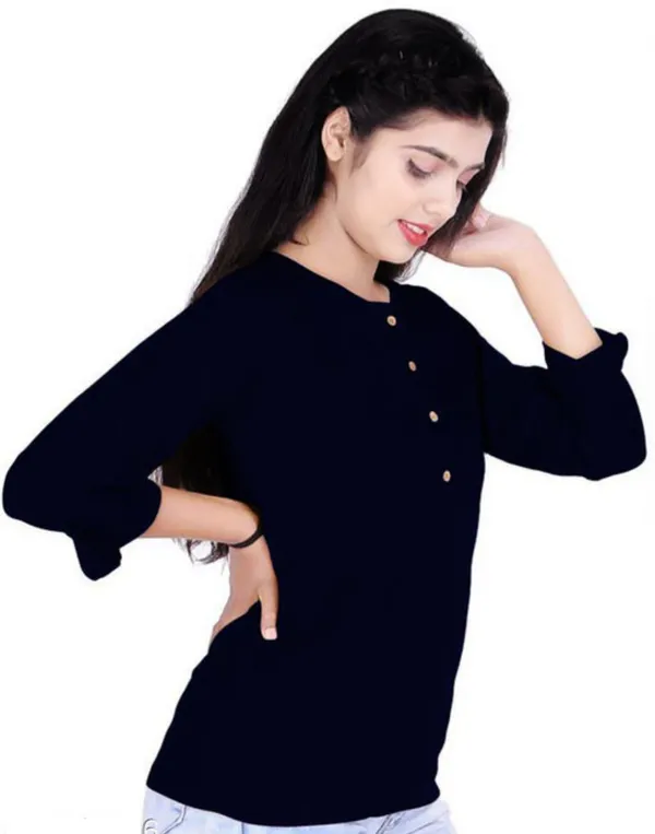 Black_Rayon_Printed_Casual_Wear_Kurti_For_women