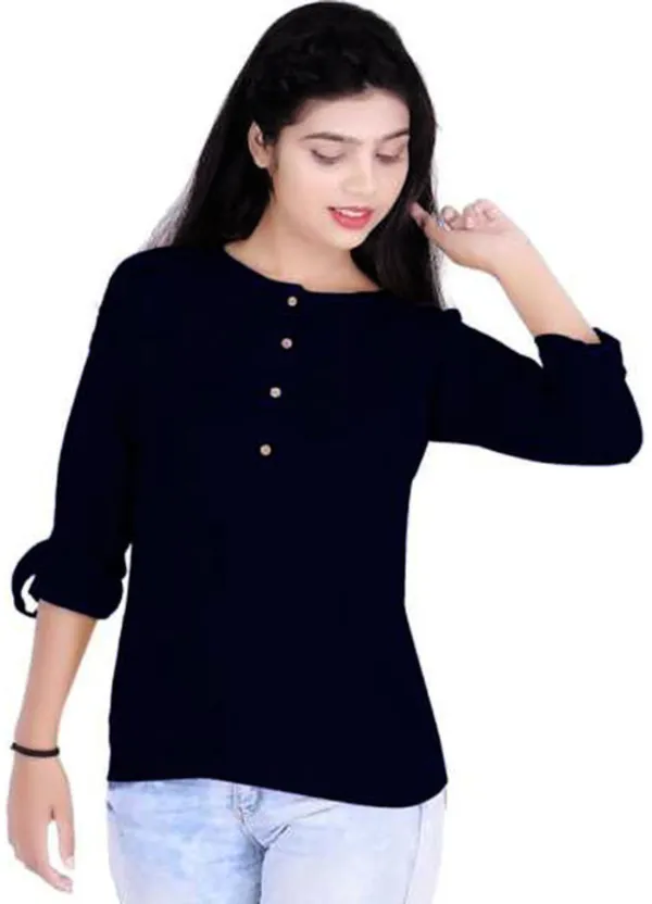 Black_Rayon_Printed_Casual_Wear_Kurti_For_women