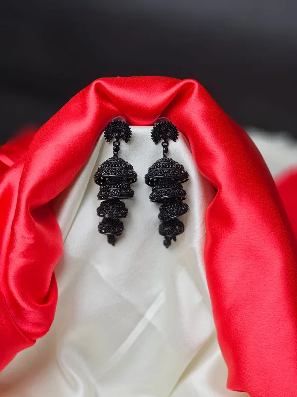 Traditional_Jhumka_Earrings_For_Women_|_Black