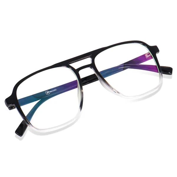 Black_Transparent_Square_Large_Anti_Glare/UV_Protected_Computer/Gaming_Glasses_(20001BT)_-_For_Unisex