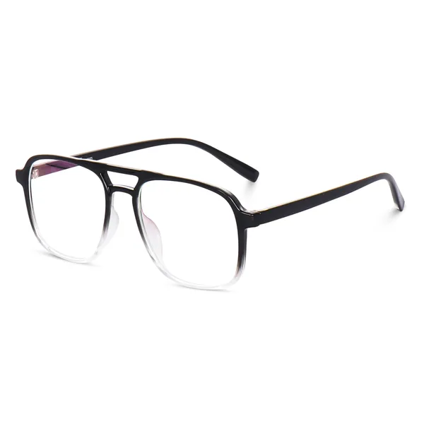Black_Transparent_Square_Large_Anti_Glare/UV_Protected_Computer/Gaming_Glasses_(20001BT)_-_For_Unisex
