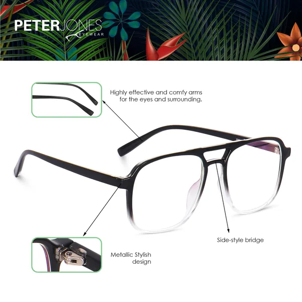 Black_Transparent_Square_Large_Anti_Glare/UV_Protected_Computer/Gaming_Glasses_(20001BT)_-_For_Unisex
