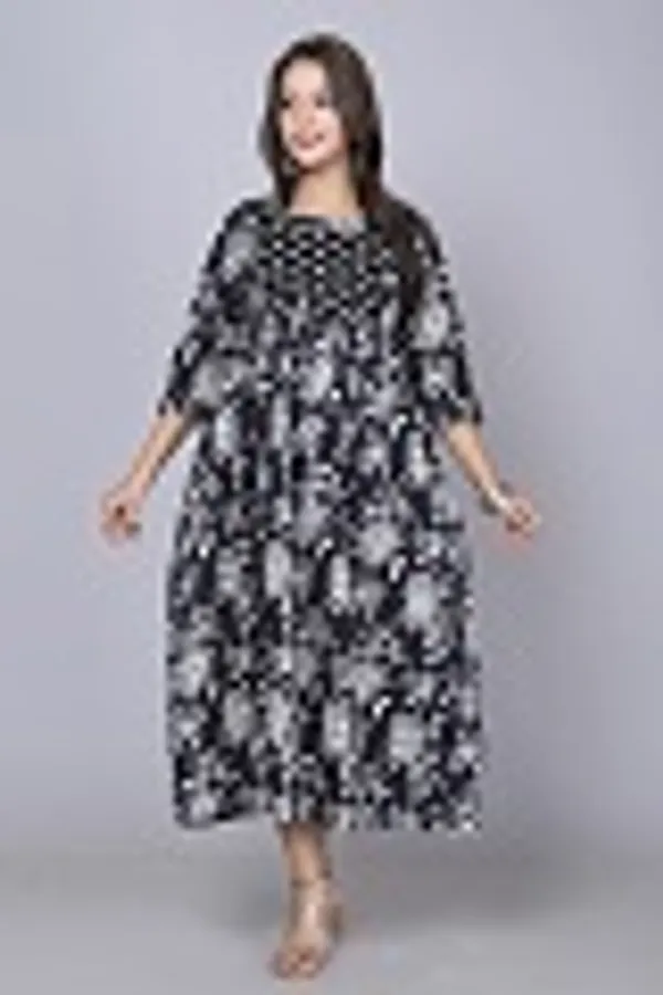 Black__Cotton_Maternity_And_Feeding_Kurti