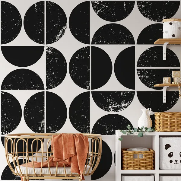 Black_And_White_Distressed_Geometrical_Shapes