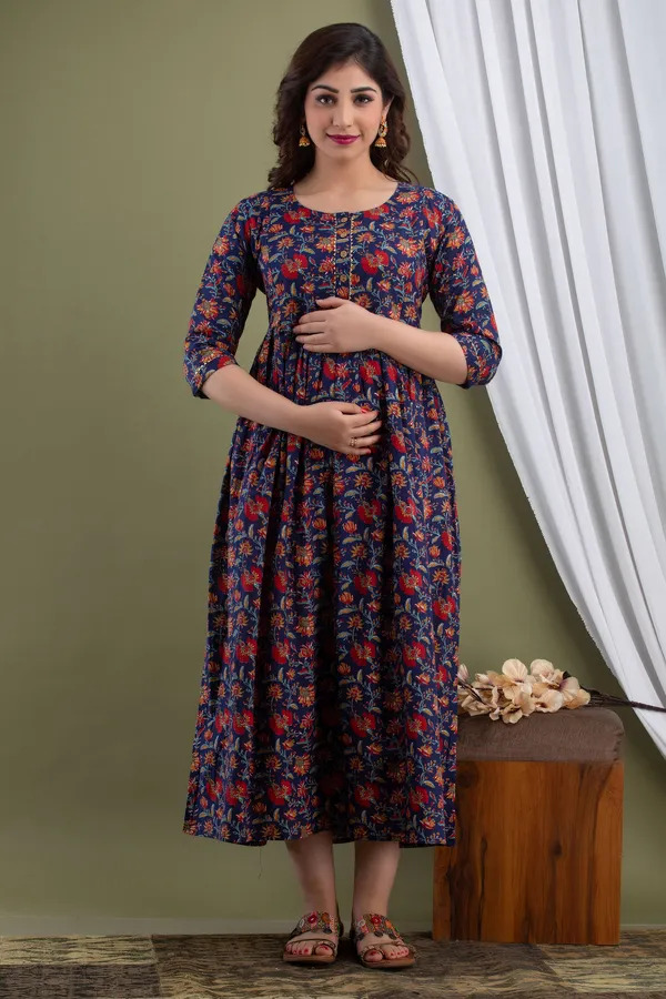 Black_gun_Cotton_Printed_Maternity_And_Feeding_Kurti_Combo_Of_2