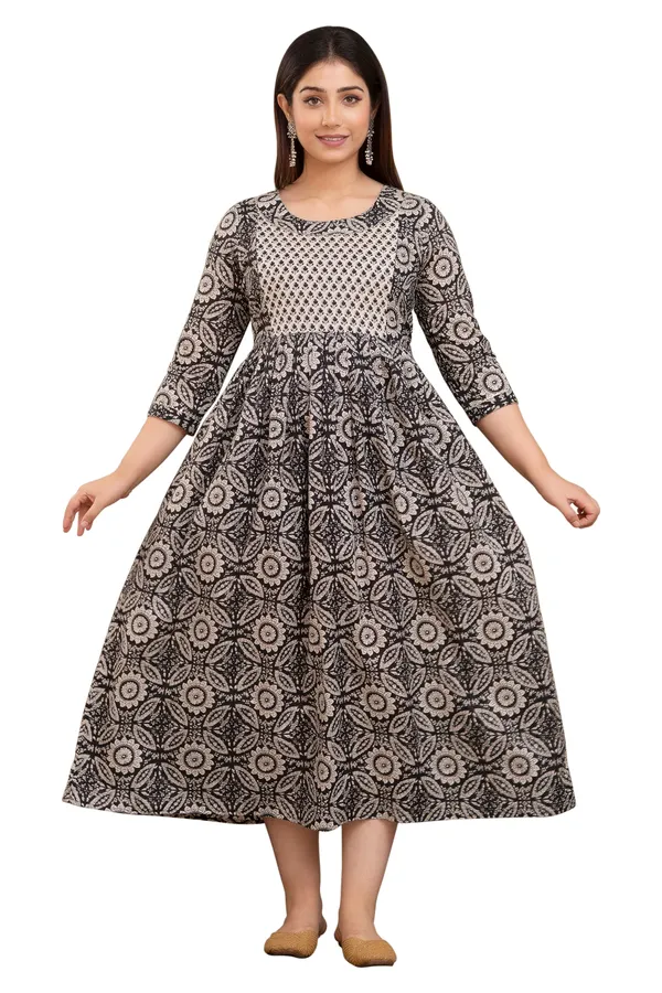 Black_sky_beach_rayon_maternity_and_feeding_kurti