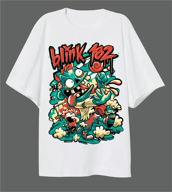 Blink_182_White_Oversized_T-Shirt