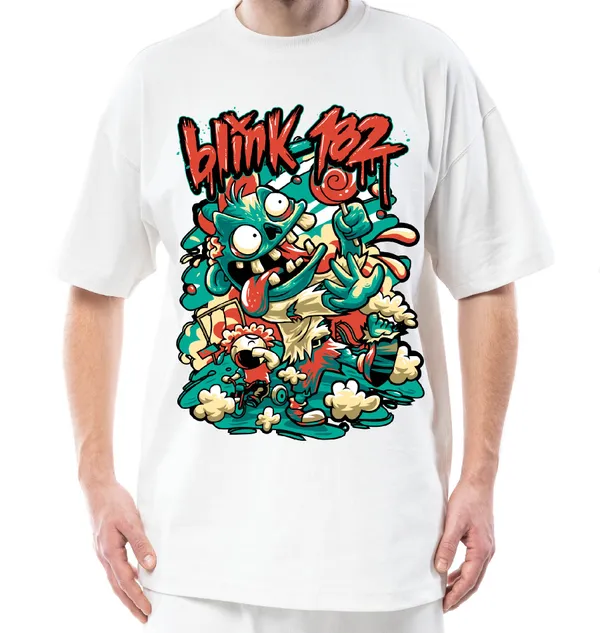 Blink_182_White_Oversized_T-Shirt