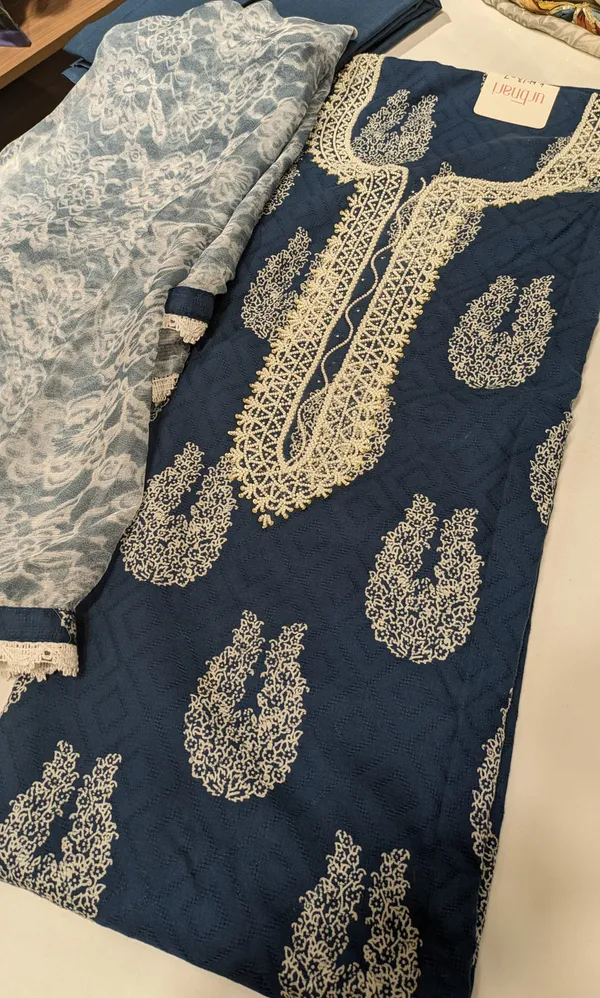Blue_Cotton_Un-Stitched_Suit_For_Women