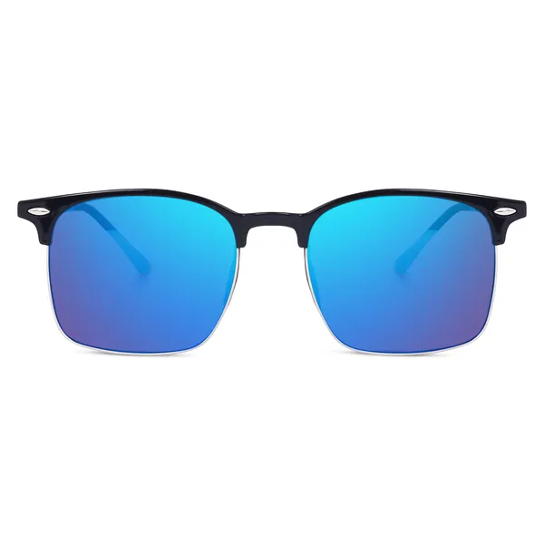 Blue_Lenses_Clubmaster_Reflector_Sunglasses_(SG3911BL)_-_For_Unisex