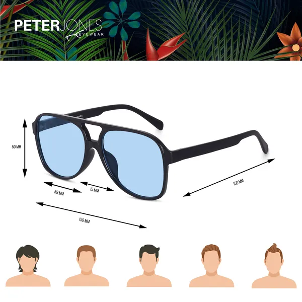 Blue_Lenses_Large_Aviator_UV_Protected_Frame_Sunglasses_(N98061BL)_-_For_Unisex