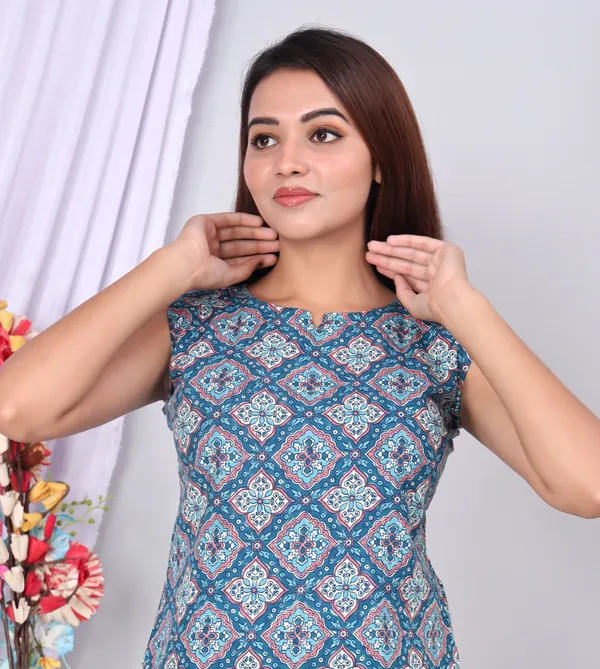 Blue_Cotton_Printed_Casual_Wear_Co_Ord_Set_For_women
