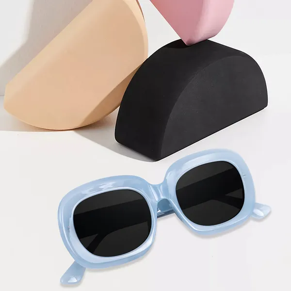 Blue_Oversized_Square_UV/UB_Protected_Sunglasses_-_For_Women_(3364BL)