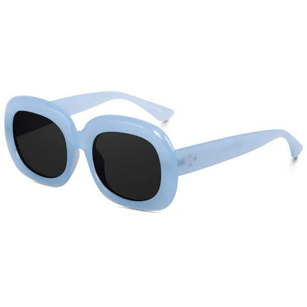 Blue_Oversized_Square_UV/UB_Protected_Sunglasses_-_For_Women_(3364BL)