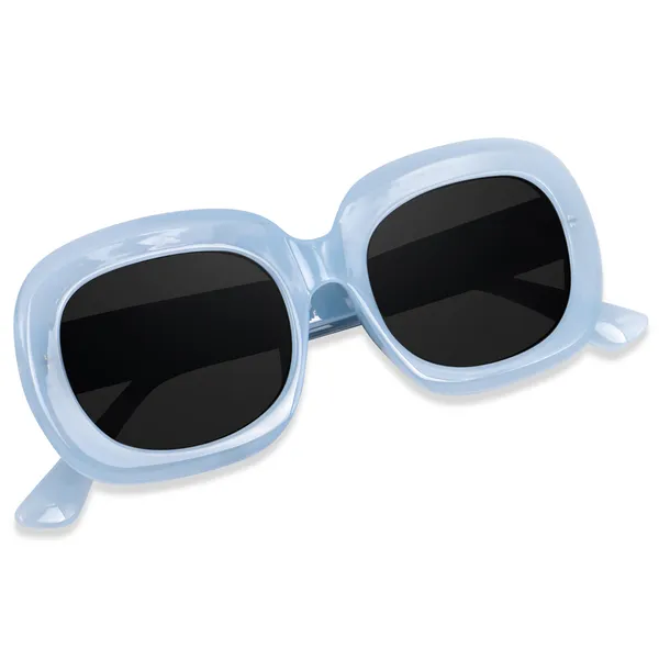 Blue_Oversized_Square_UV/UB_Protected_Sunglasses_-_For_Women_(3364BL)