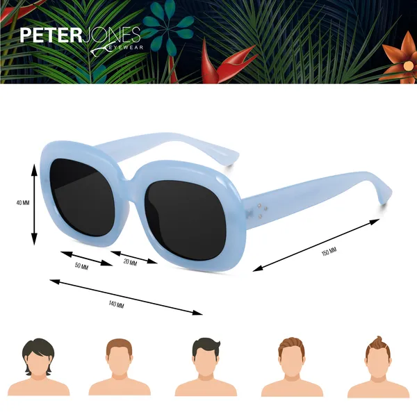 Blue_Oversized_Square_UV/UB_Protected_Sunglasses_-_For_Women_(3364BL)