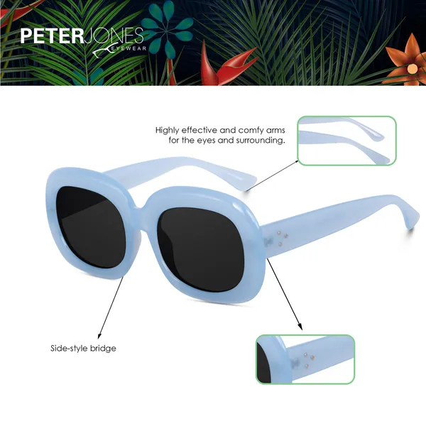 Blue_Oversized_Square_UV/UB_Protected_Sunglasses_-_For_Women_(3364BL)