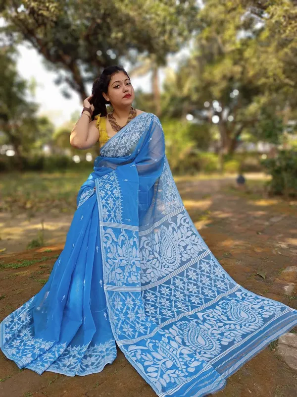 Blue_Premium_Quality_Dhakai_Jamdani_Saree