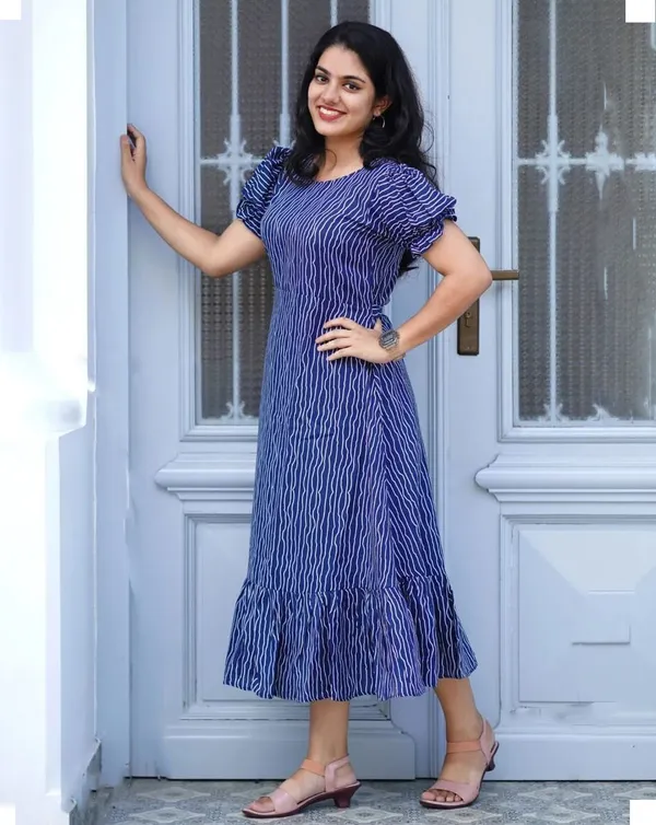 FOXDX_Blue_&_White_Women_Ethnic_Dress_Dress