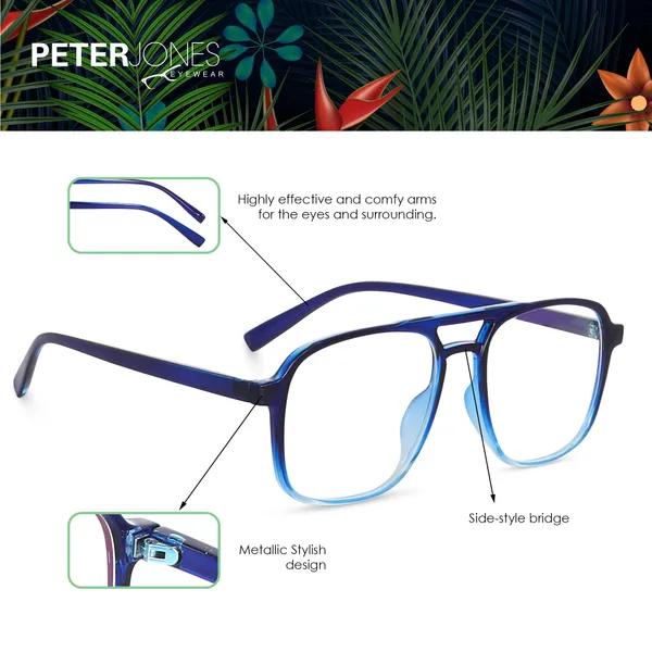 Blue_Square_Large_Anti_Glare/UV_Protected_Computer/Gaming_Glasses_(20001BL)_-_For_Unisex