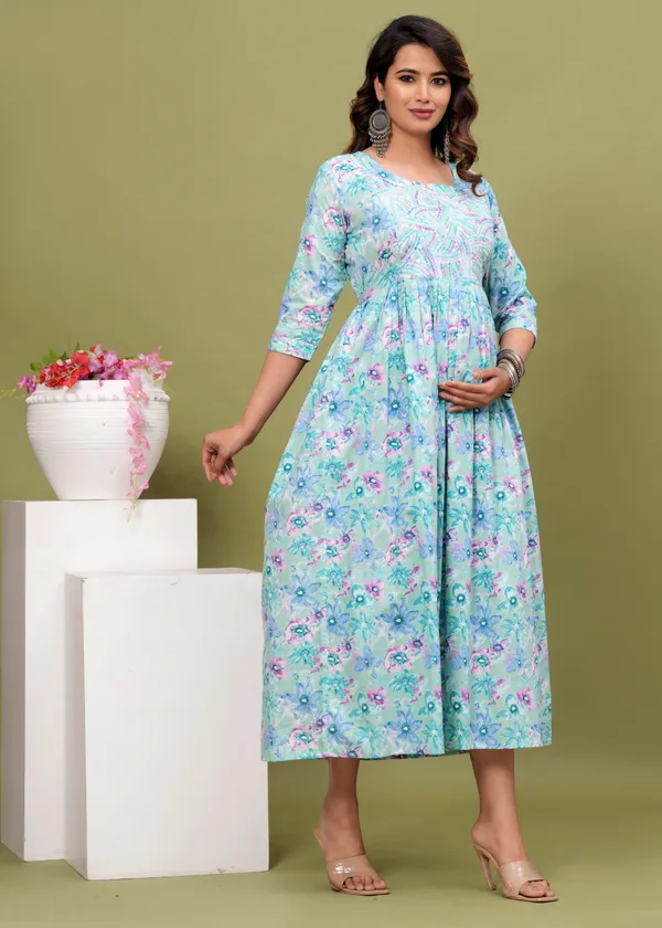 Blue_Star_Cotton_Maternity_And_Feeding_Kurti