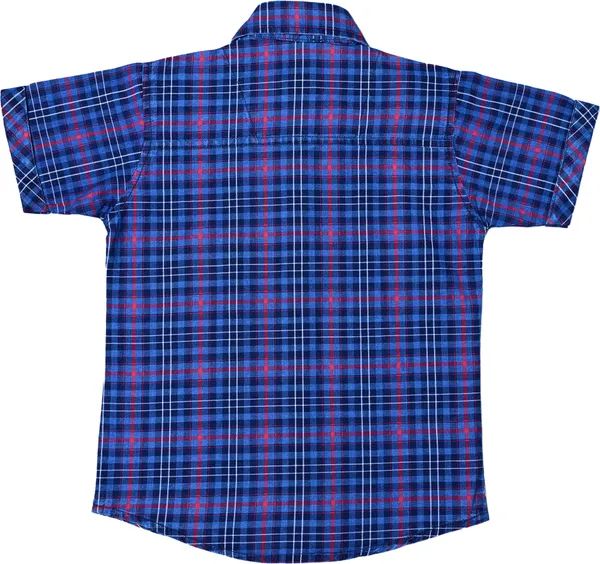 Blue_Check__Boys_Checkered_Casual_Pink_Shirt