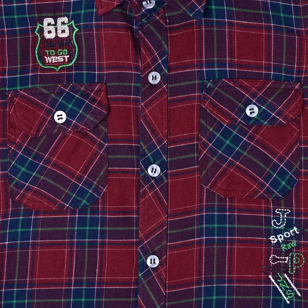 Check__Boys_Checkered_Casual_Red_Light_Shirt