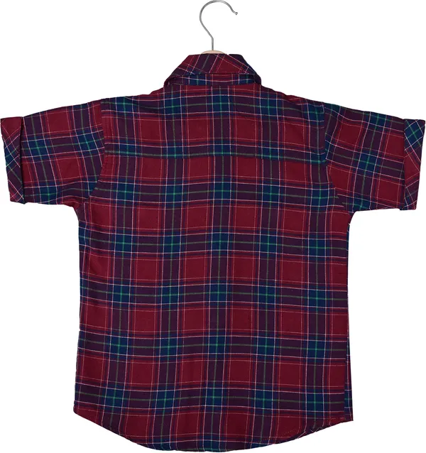 Check__Boys_Checkered_Casual_Red_Light_Shirt