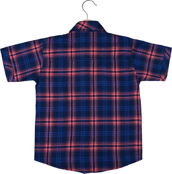 Check__Boys_Checkered_Casual_Pink_Shirt