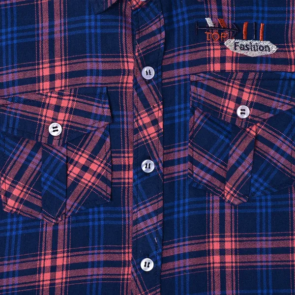 Check__Boys_Checkered_Casual_Pink_Shirt