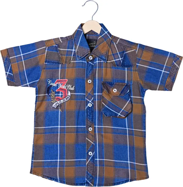 Check__Boys_Checkered_Casual_Yellow_Shirt