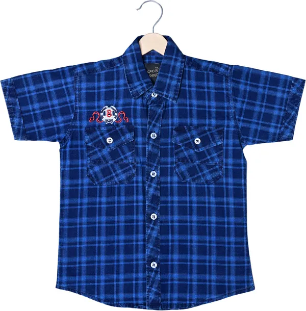 Check__Boys_Checkered_Casual_Red_Shirt