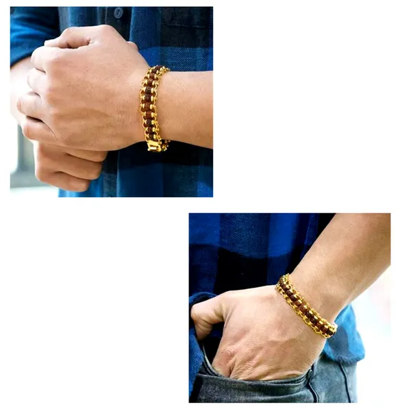 Brass_Rudraksha_Bracelet_For_Men_5_Mukhi_Rudraksha_Beads_Embedded_In_Gold_Plated