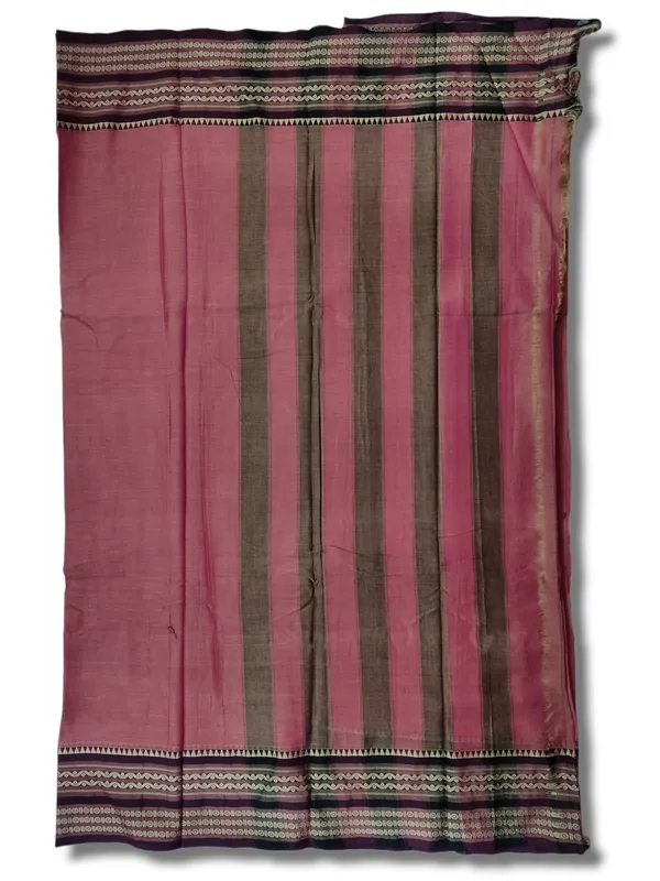 Brick_Red_Orissa_Border_Narayanpet_Pure_Handloom_Cotton_Sarees_with_Running_blouse_piece